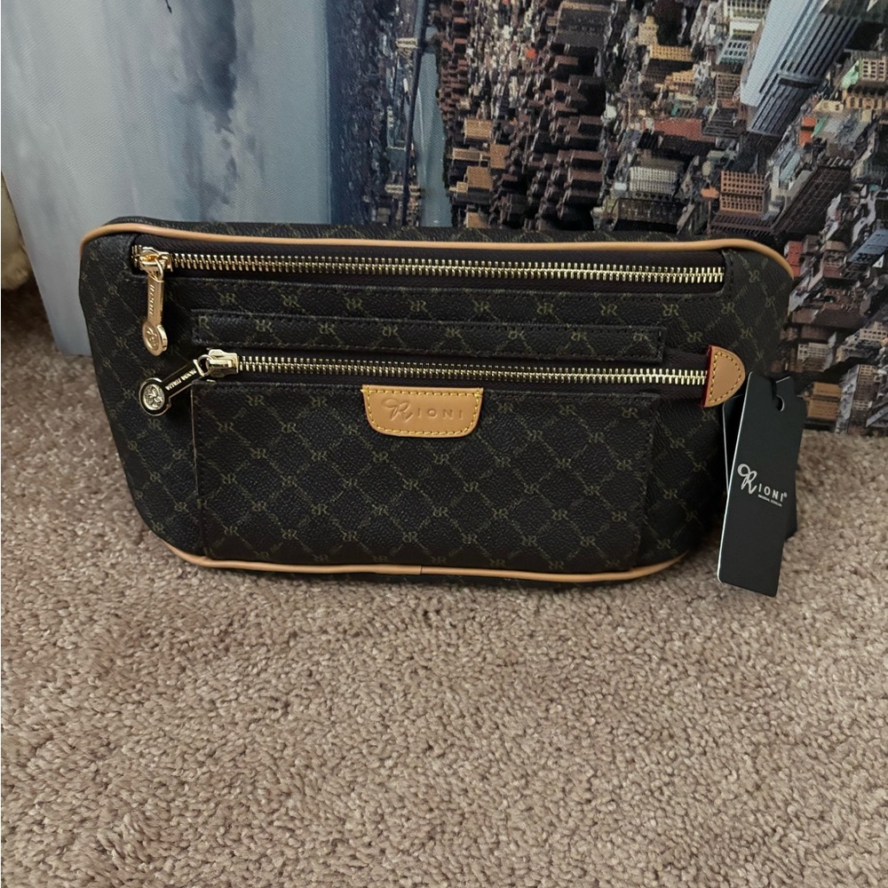 Rioni Black and Tan Satchel brand new with tags